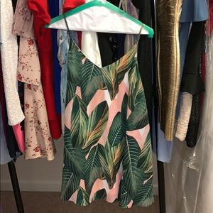 Palm tree summer dress